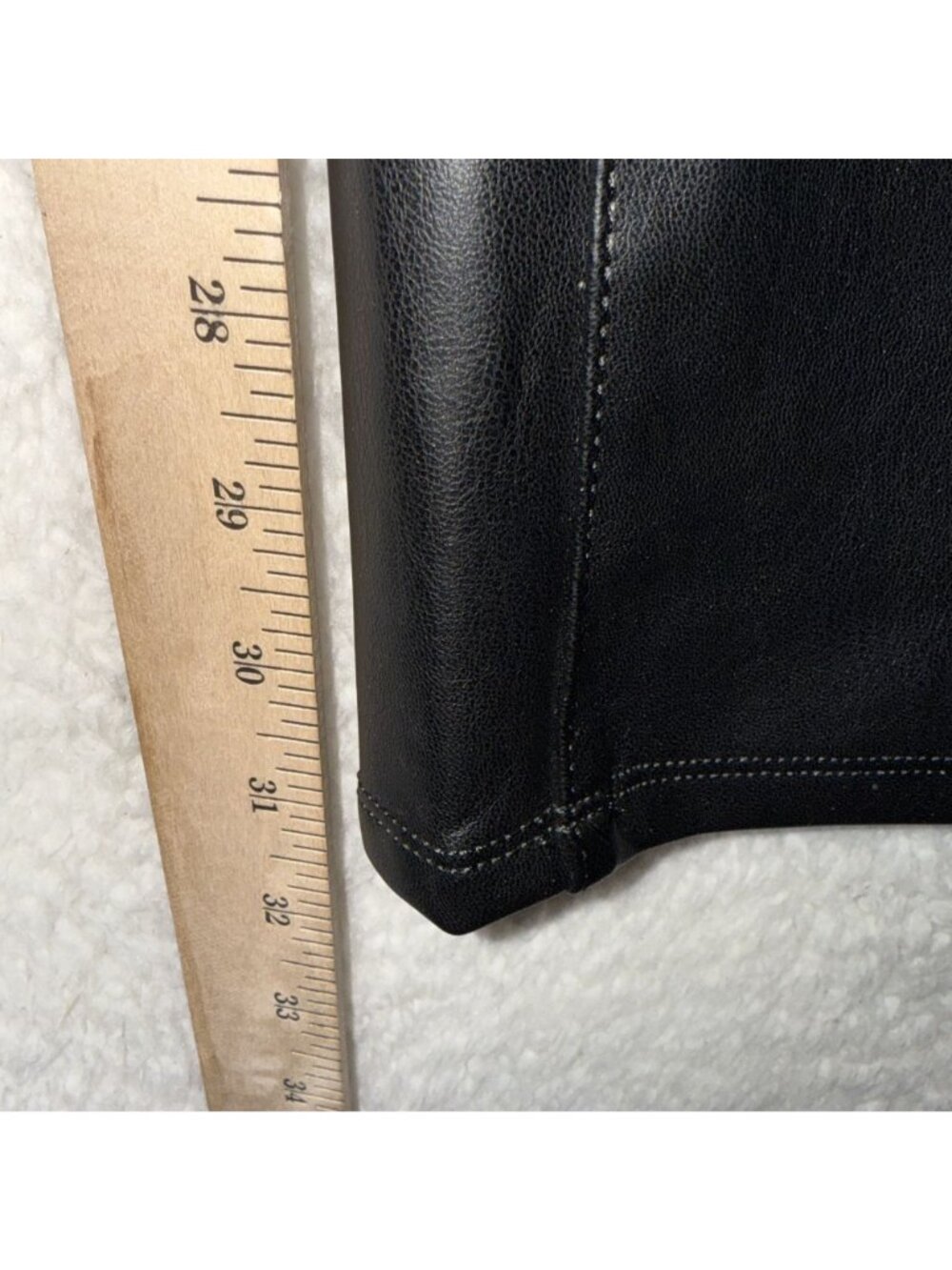 NYDJ 2 Sculpt-Her Marilyn Straight Faux Leather Pants Black LiftXTuck NEW - Picture 7 of 9